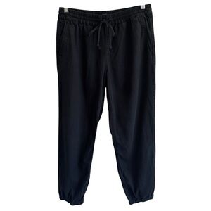 J.Crew Lightweight Jogger Pant in Cotton Twill, Black, Size 6